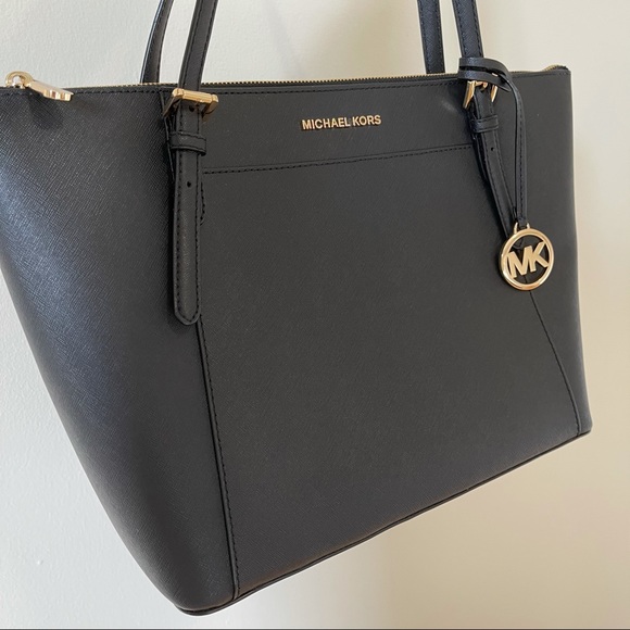 Michael Kors MK Ciara Large Black Tote Bag - Picture 9 of 11
